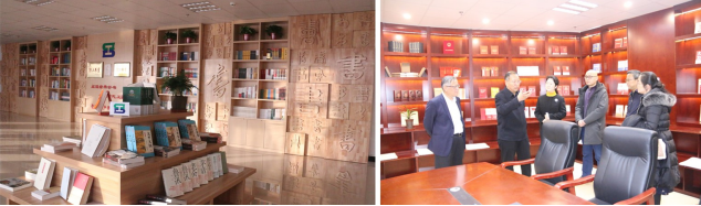 省委常委、省總工會主席馬吉孝同志來我司為全國職工書屋示范點揭牌